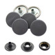 15mm 4-Part Press Studs with Colour Caps and Black Components - Small (10 Sets)